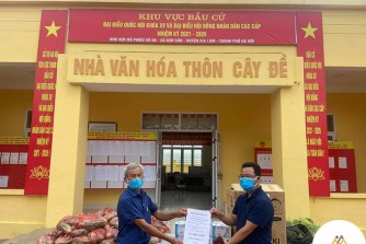 Hỗ trợ vật tư y tế cho thôn Cây Đề, Kim Sơn, Gia Lâm