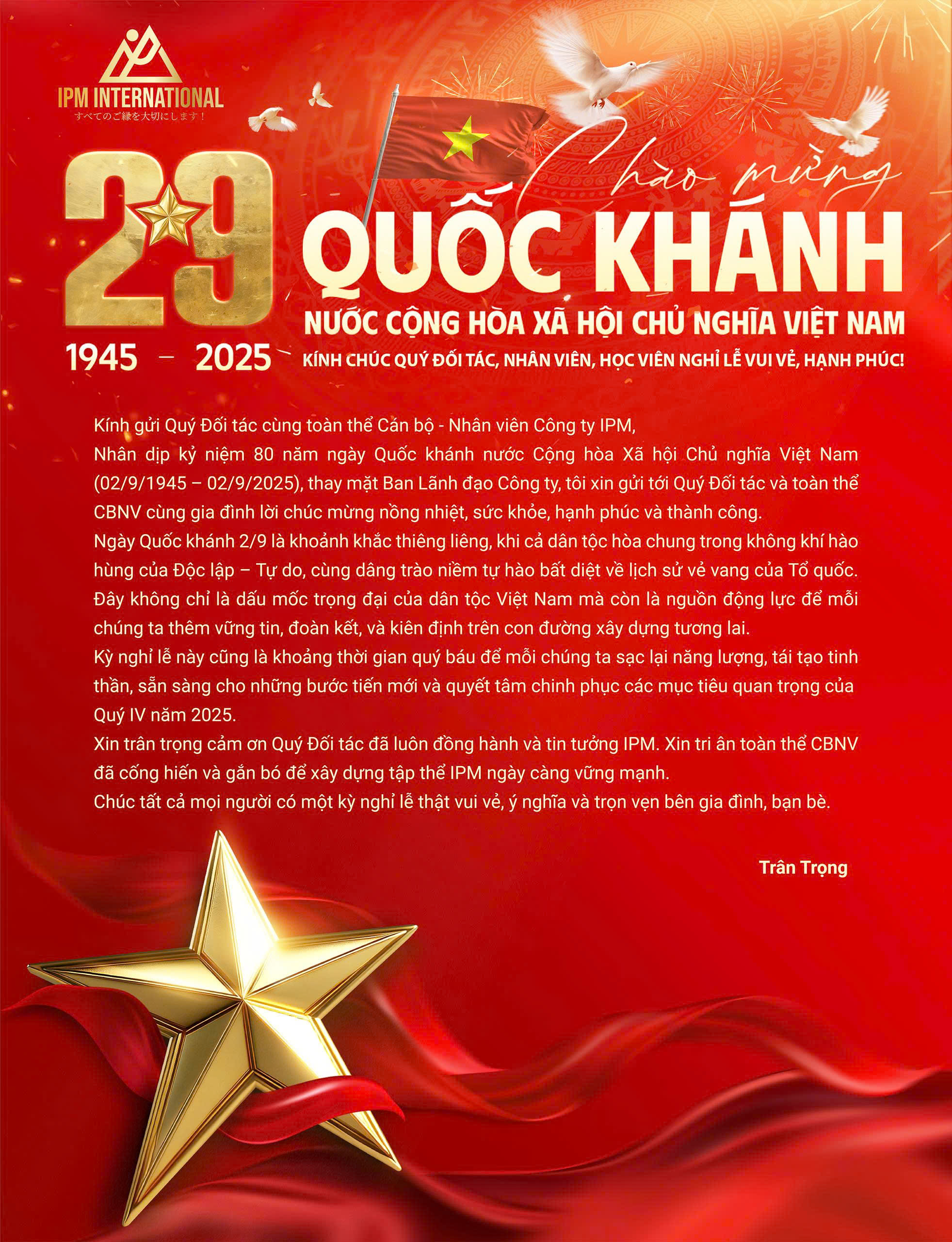 🎉 Chúc mừng Ngày Quốc khánh 2/9 – Niềm Tự Hào Dân Tộc