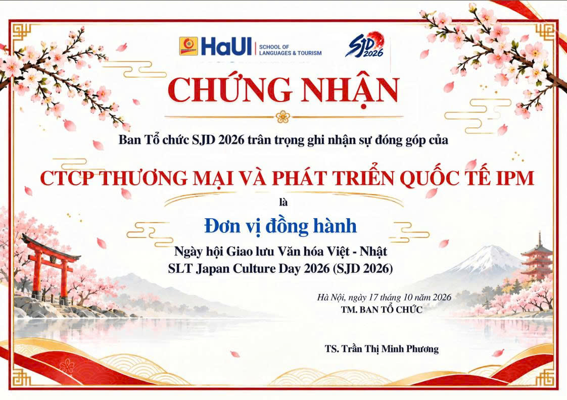 IPM ĐỒNG HÀNH CÙNG SJD 2026 VỚI VAI TRÒ NHÀ TÀI TRỢ KIM CƯƠNG